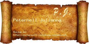 Peternell Julianna névjegykártya